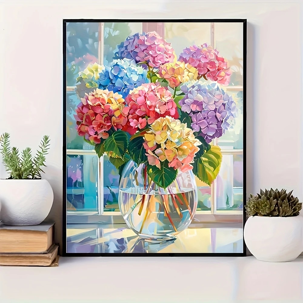 Deimantinė mozaika „Hortenzijų žydėjimas“