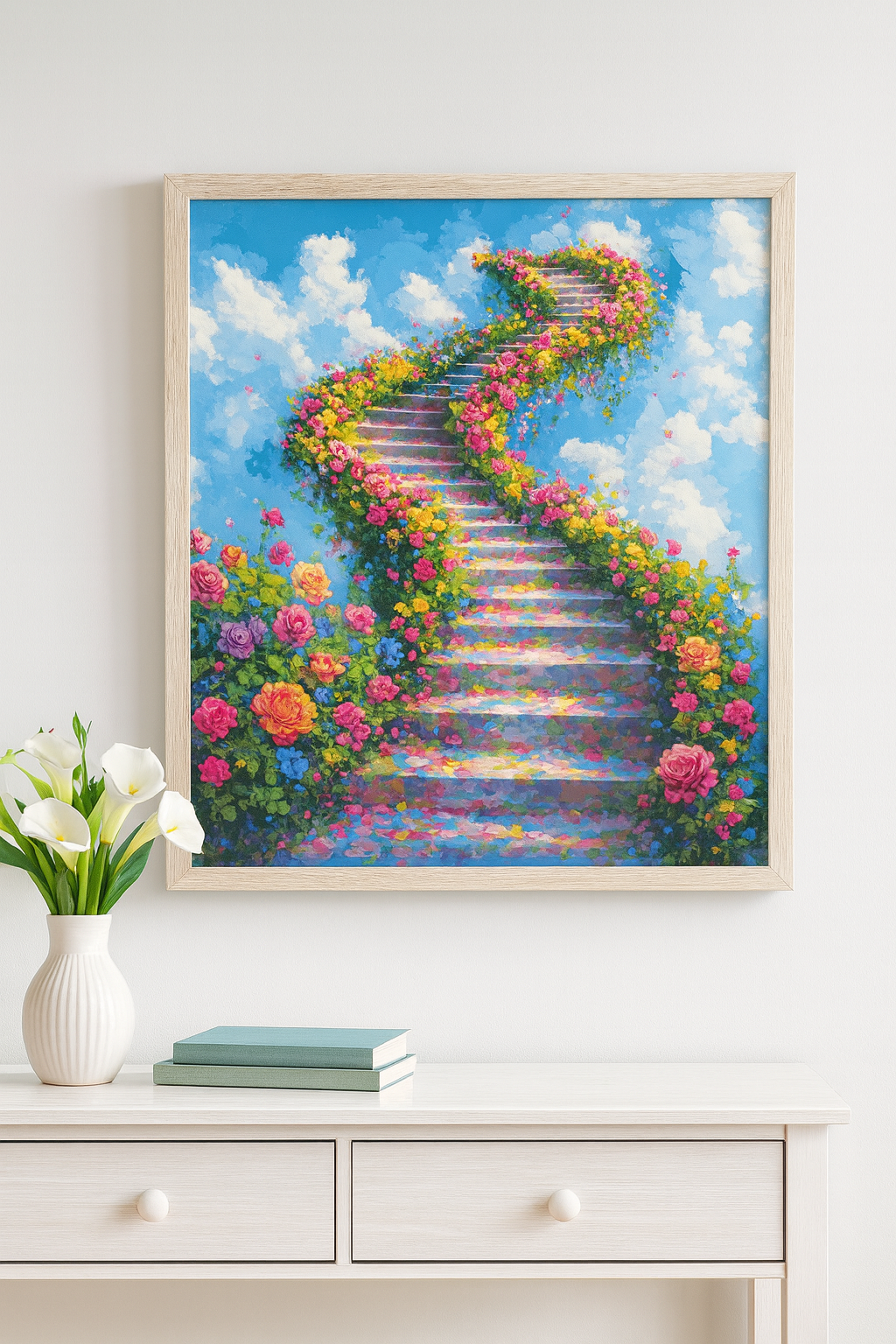 Tapyba pagal skaičius „Kelias į dangų“