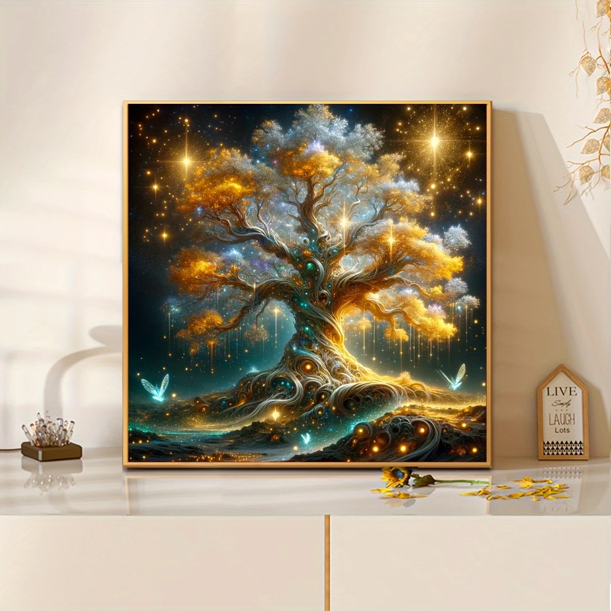 Deimantinė mozaika „Auksinis Gyvybės medis“