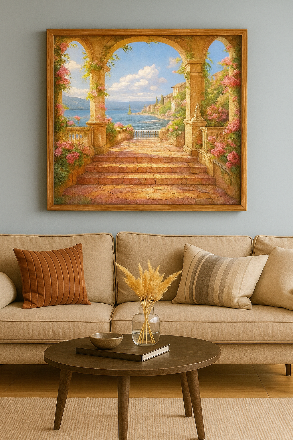 Tapyba pagal skaičius „Itališkos terasos vaizdas“