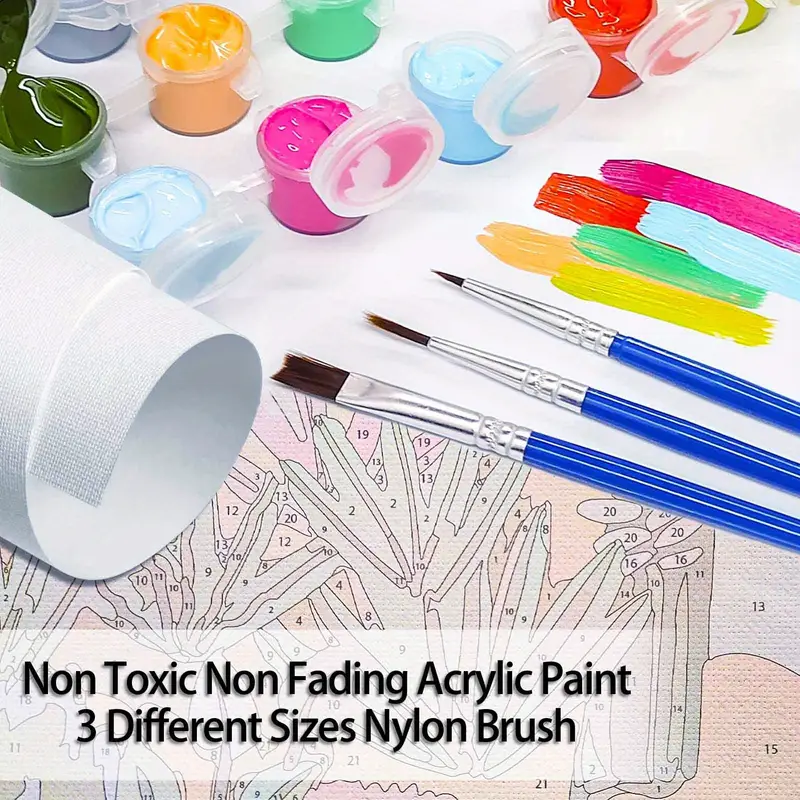 Tapyba pagal skaičius "Kalnų pavasaris" 