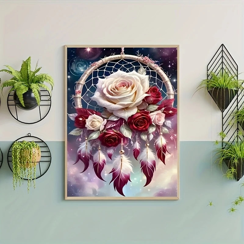 Deimantinė mozaika „Rožių sapnų gaudyklė“