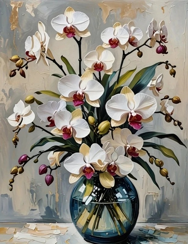 Deimantinė mozaika „Orchidėjų elegancija“