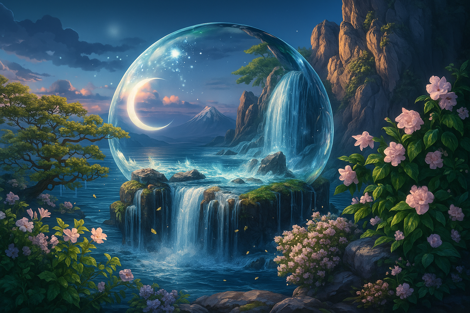 Tapyba pagal skaičius "Mistinės gamtos galia" 