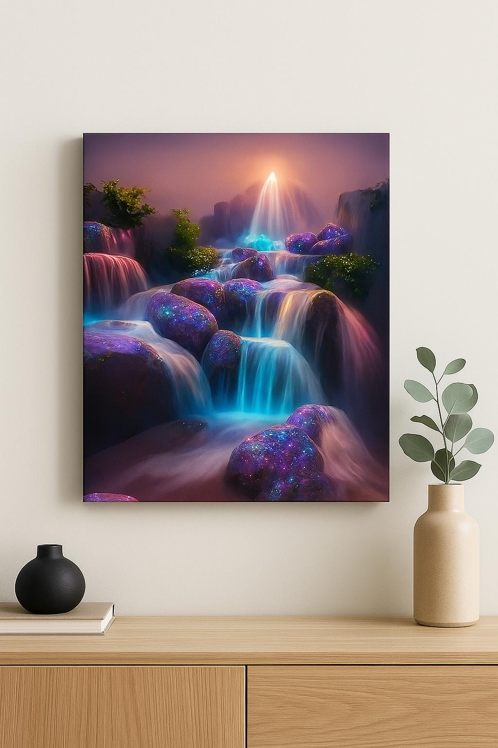 Deimantinė mozaika „Kristalinis krioklys“