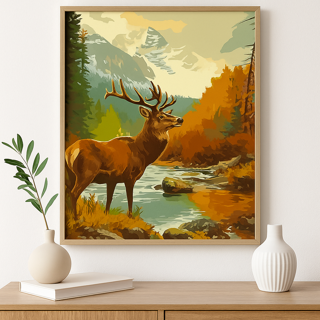 Tapyba pagal skaičius "Miško karalius"