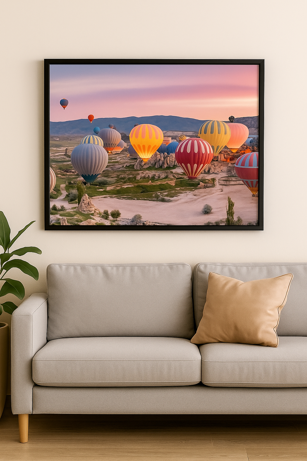 Tapyba pagal skaičius „Oro balionai Kapadokijoje“