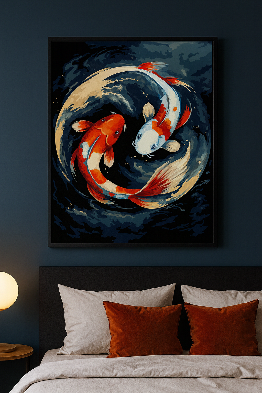 Tapyba pagal skaičius „Koi žuvys – harmonija“