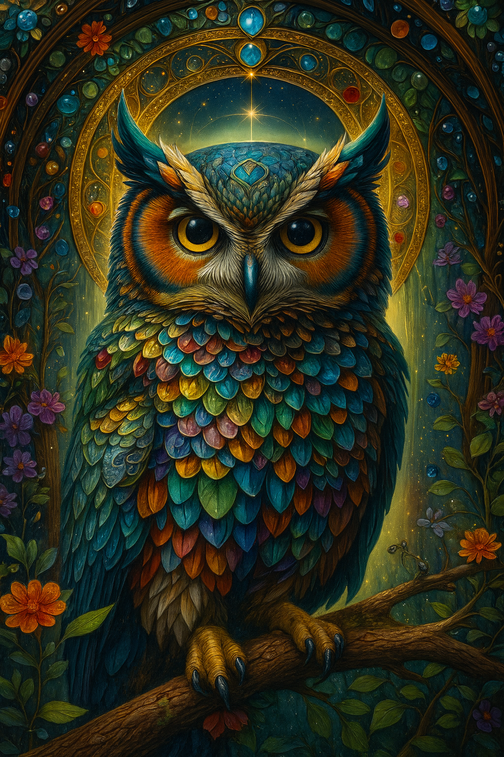 Deimantinė mozaika „Išminties sergėtoja“