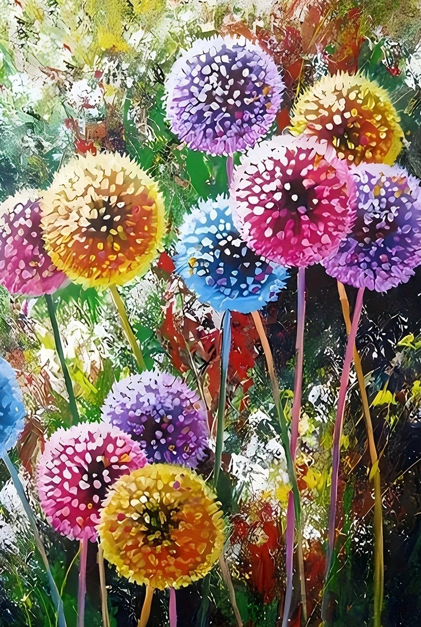 Deimantinė mozaika „Spalvų sodo žiedai“