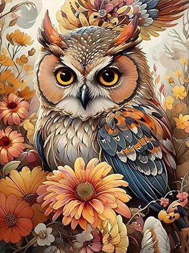 Tapyba pagal skaičius „Pelėdos išmintis“