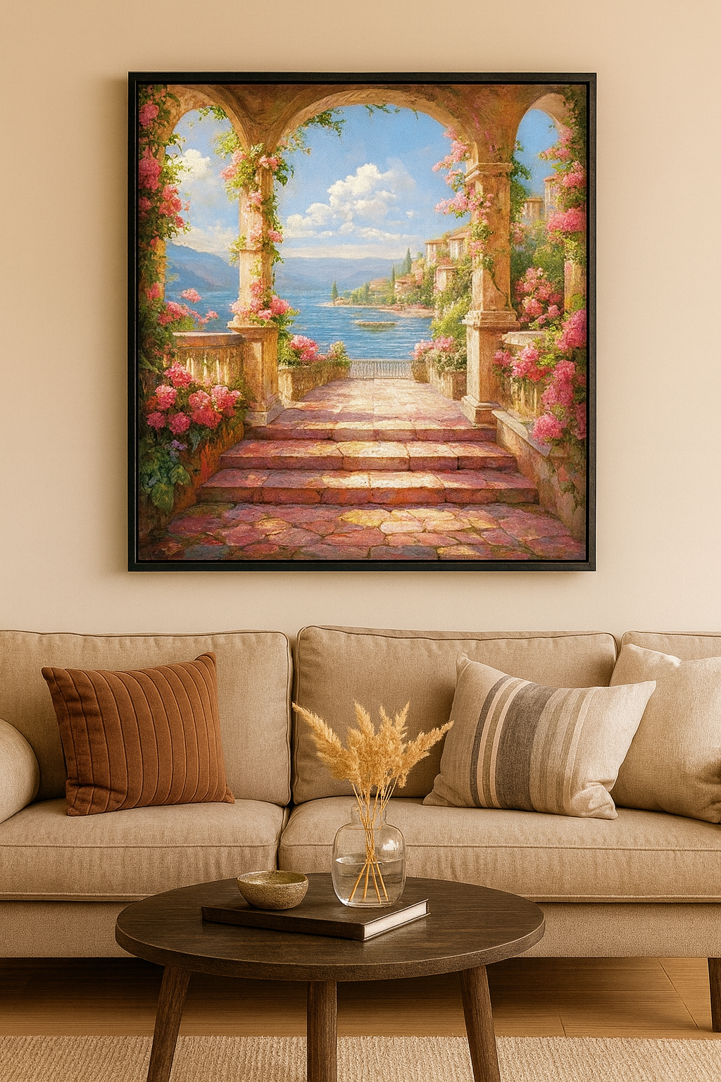 Tapyba pagal skaičius „Itališkos terasos vaizdas“