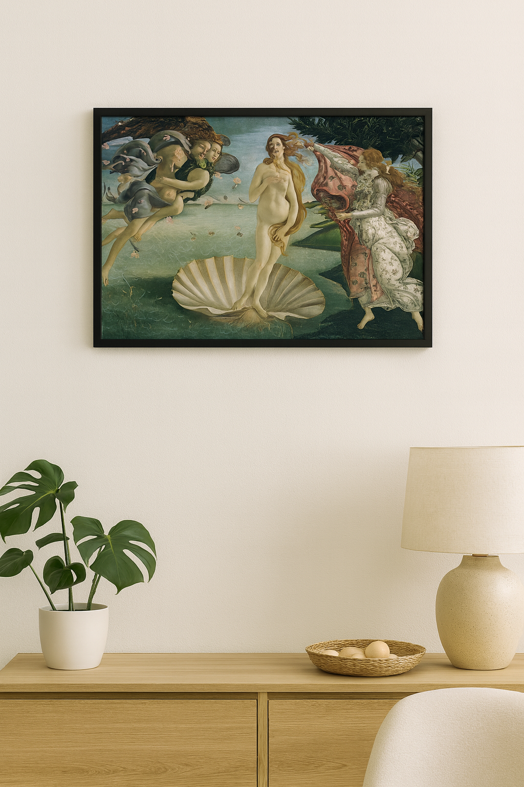 Tapyba pagal skaičius "Veneros gimimas"