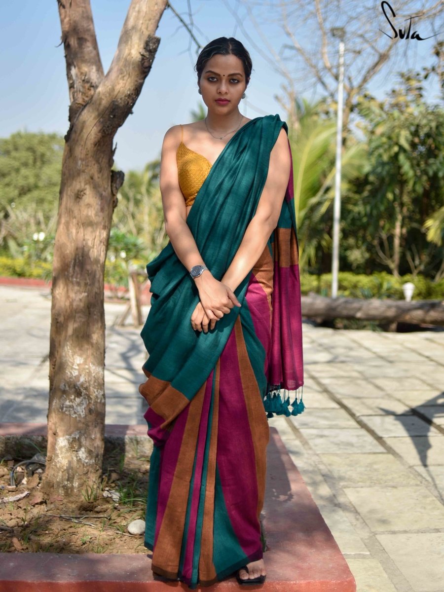Handwoven Multicolor Saree