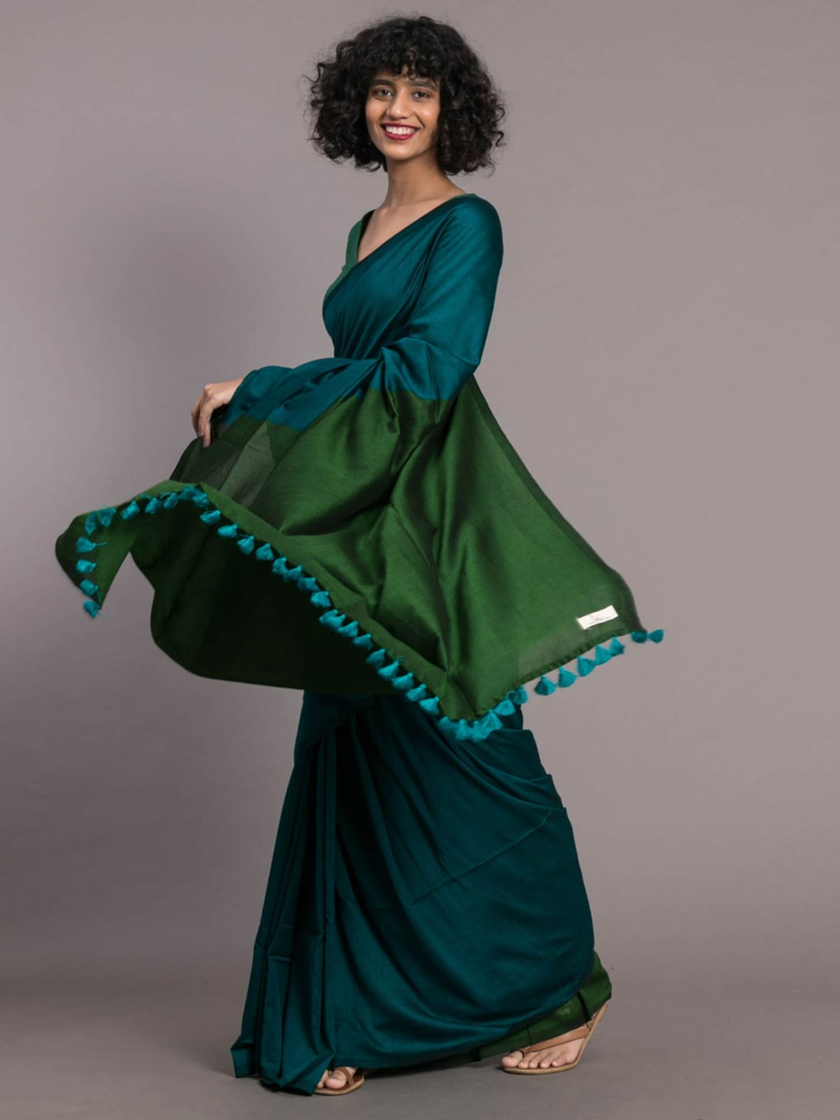 Elegant Green Saree