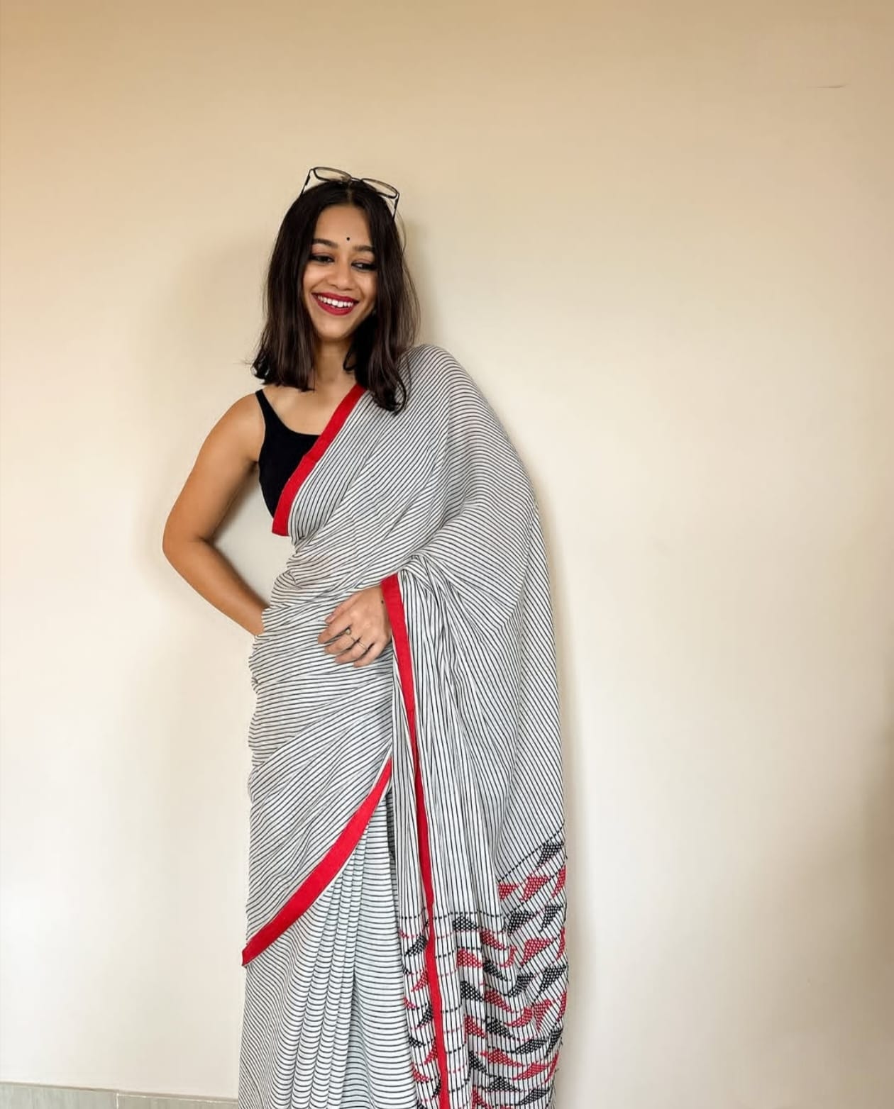 Striped Cotton Saree