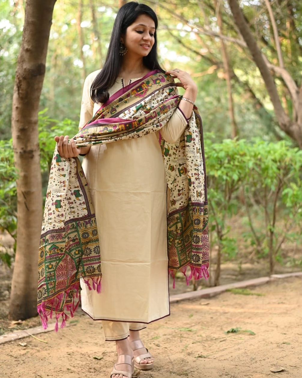 Floral Printed Cotton Kurti