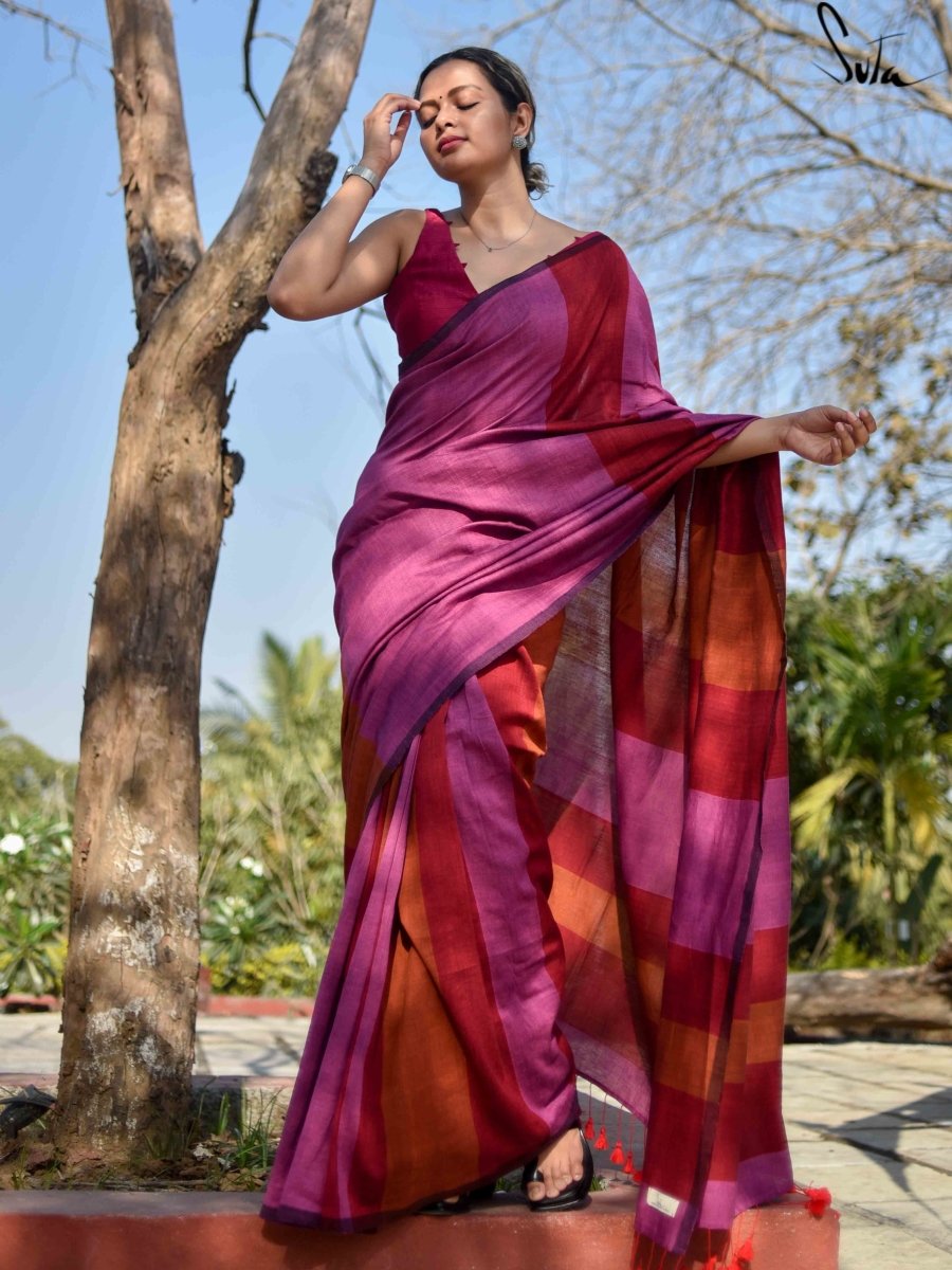 Handwoven Cotton Saree