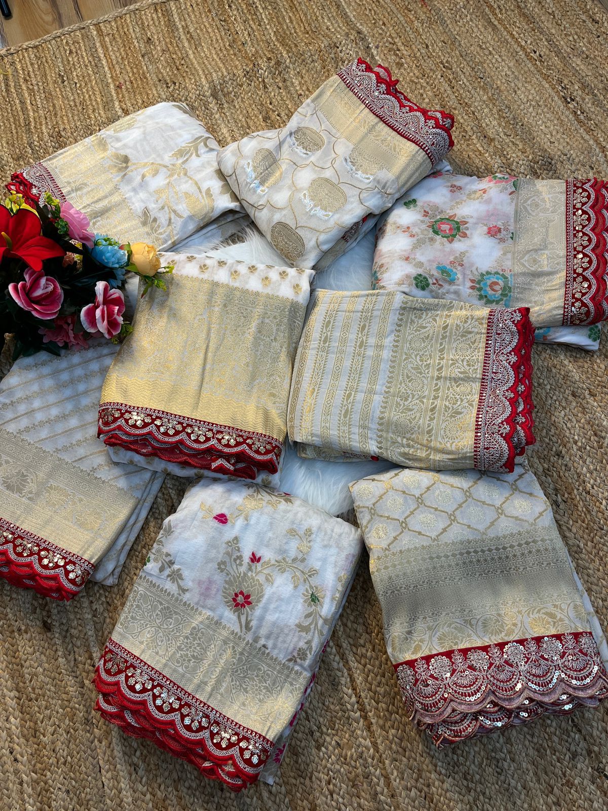 Elegant Embroidered Sarees