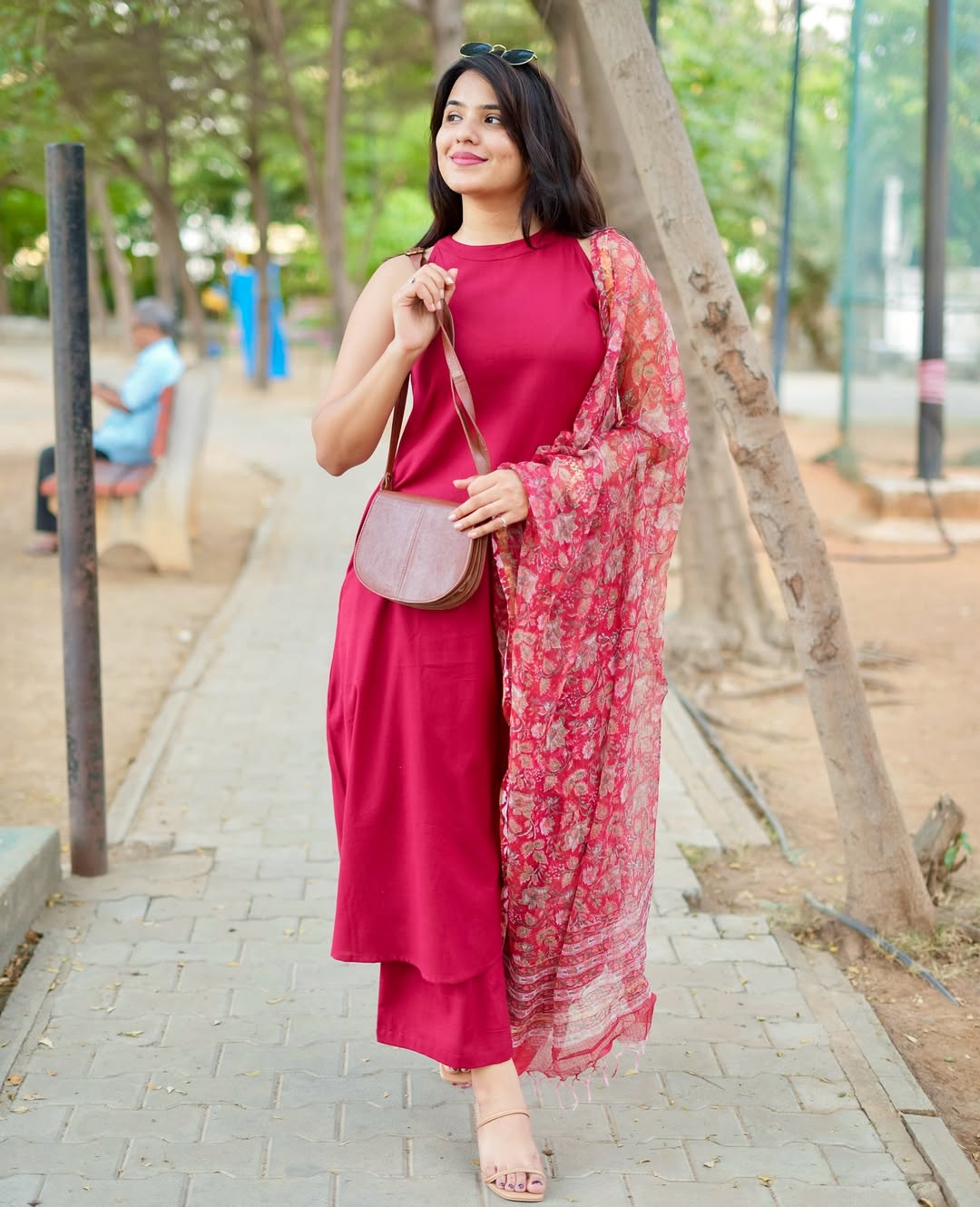 Elegant Red Kurta Set