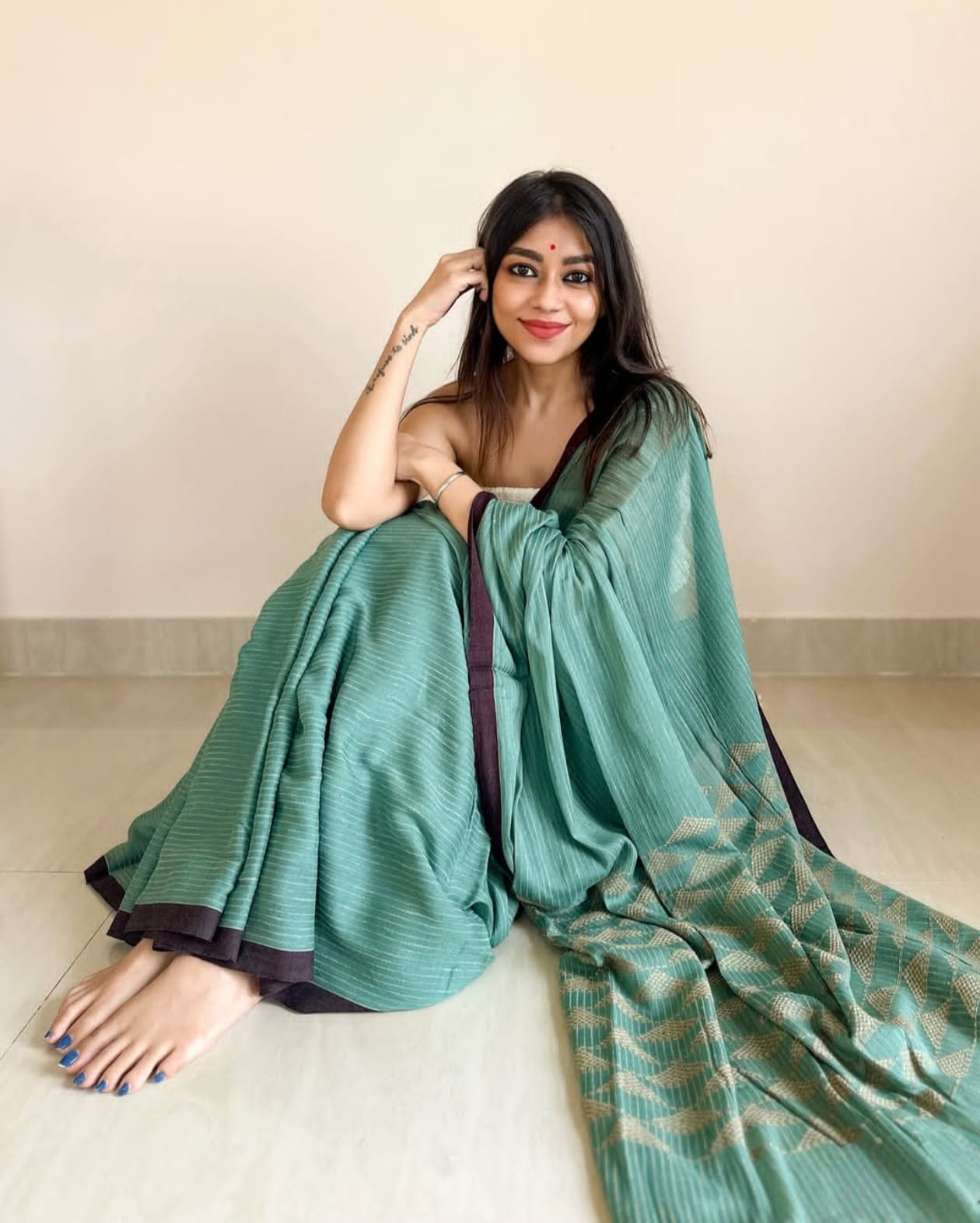 Striped Cotton Saree