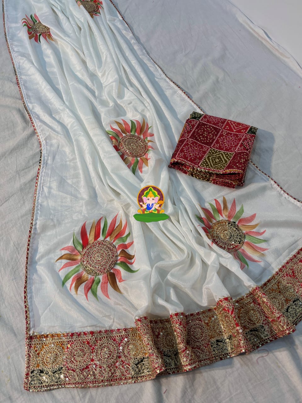 Purple Designer Saree