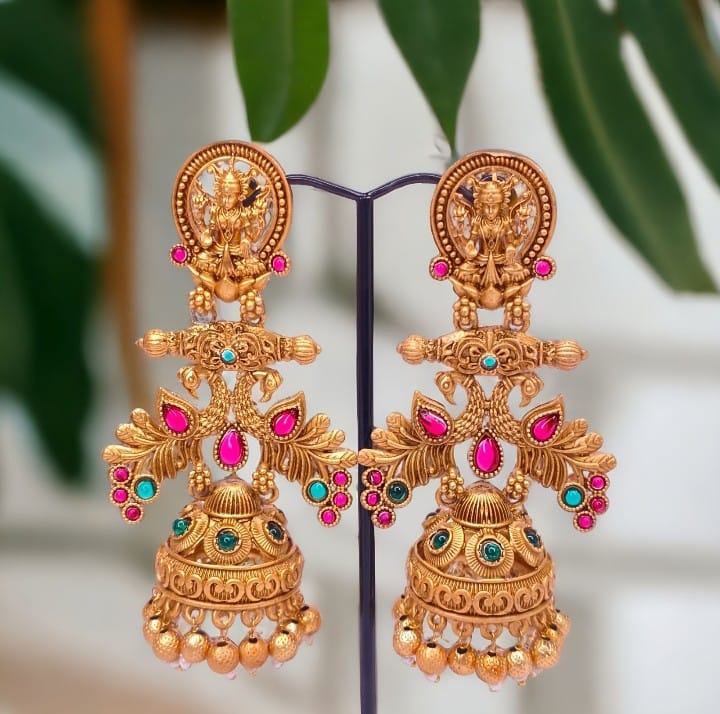 Traditional Indian Jhumka Earrings