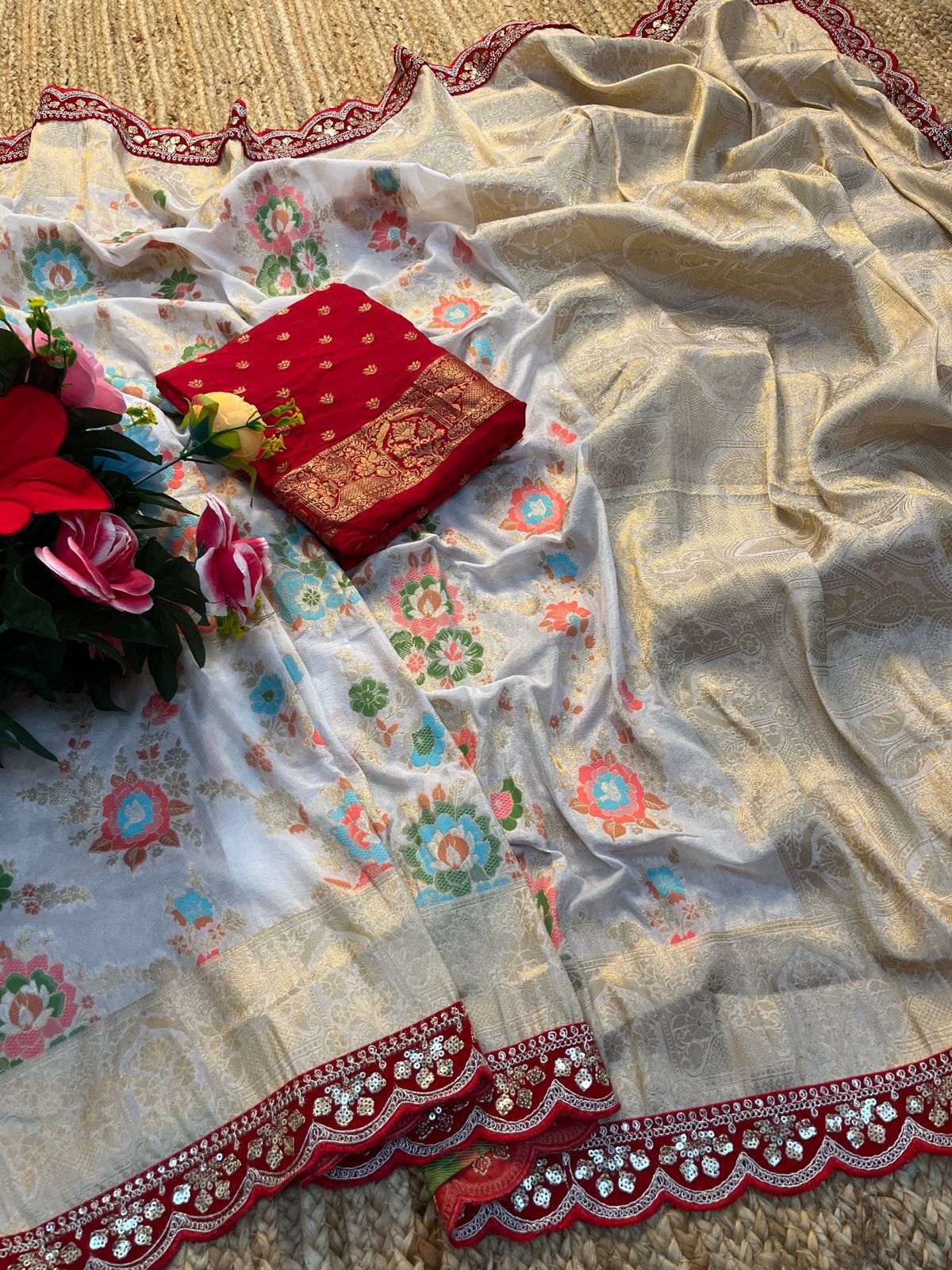 Elegant Embroidered Sarees