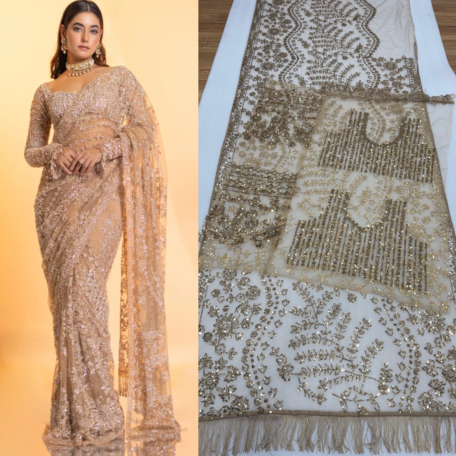 Embellished Wedding Saree