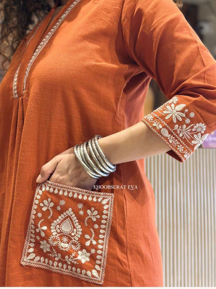 Embroidered Kurta Set