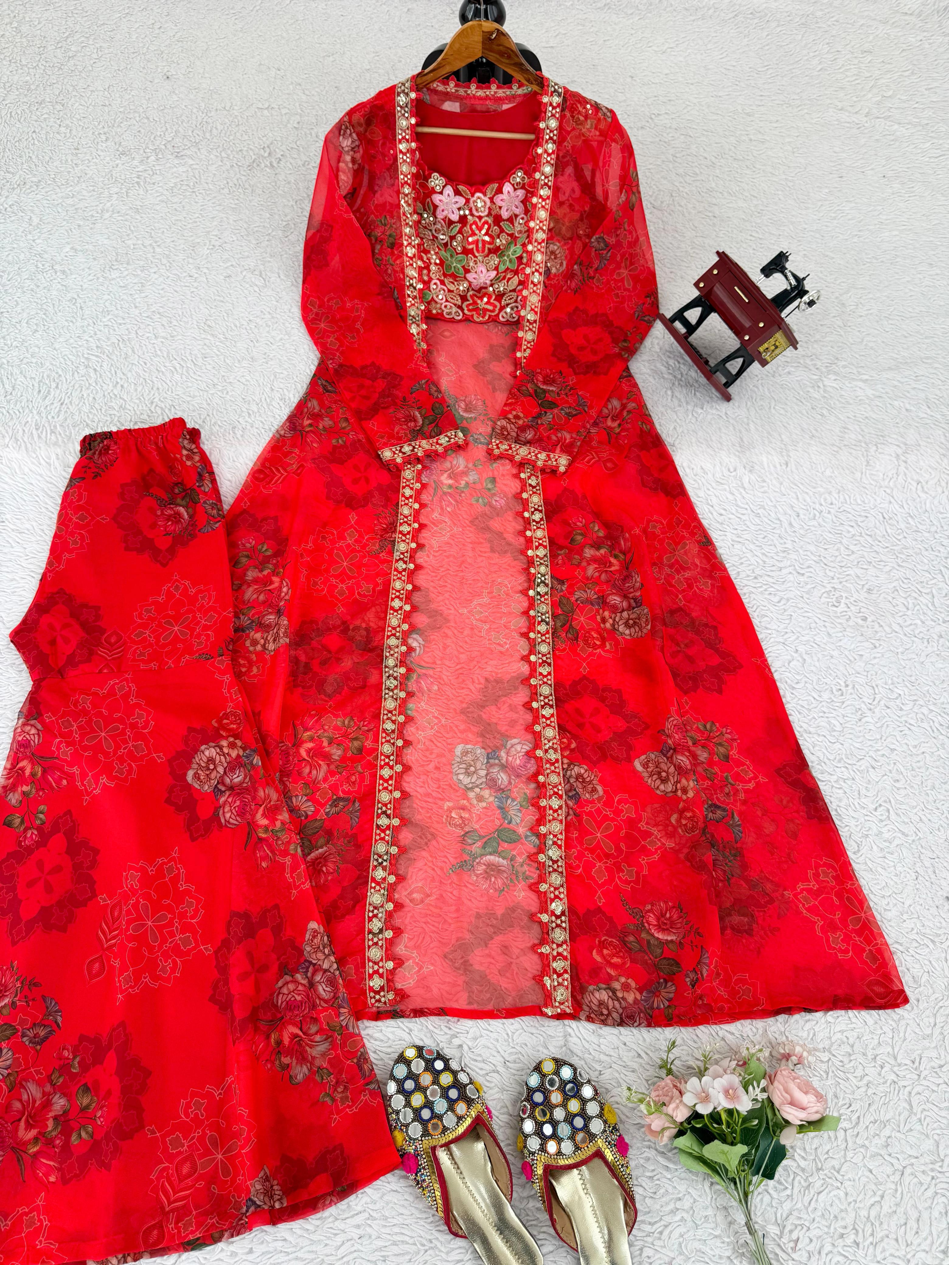Floral Printed Coordinated Set