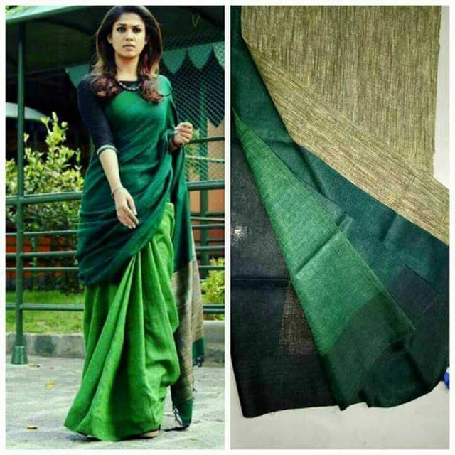 Green Designer Saree