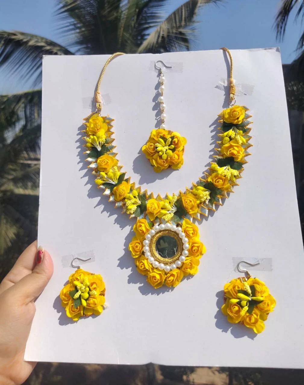 Handcrafted Floral Jewelry Set
