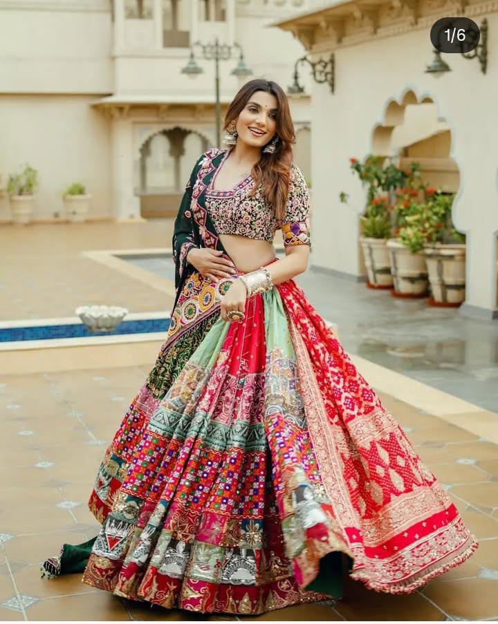 Traditional Multicolor Bridal Lehenga