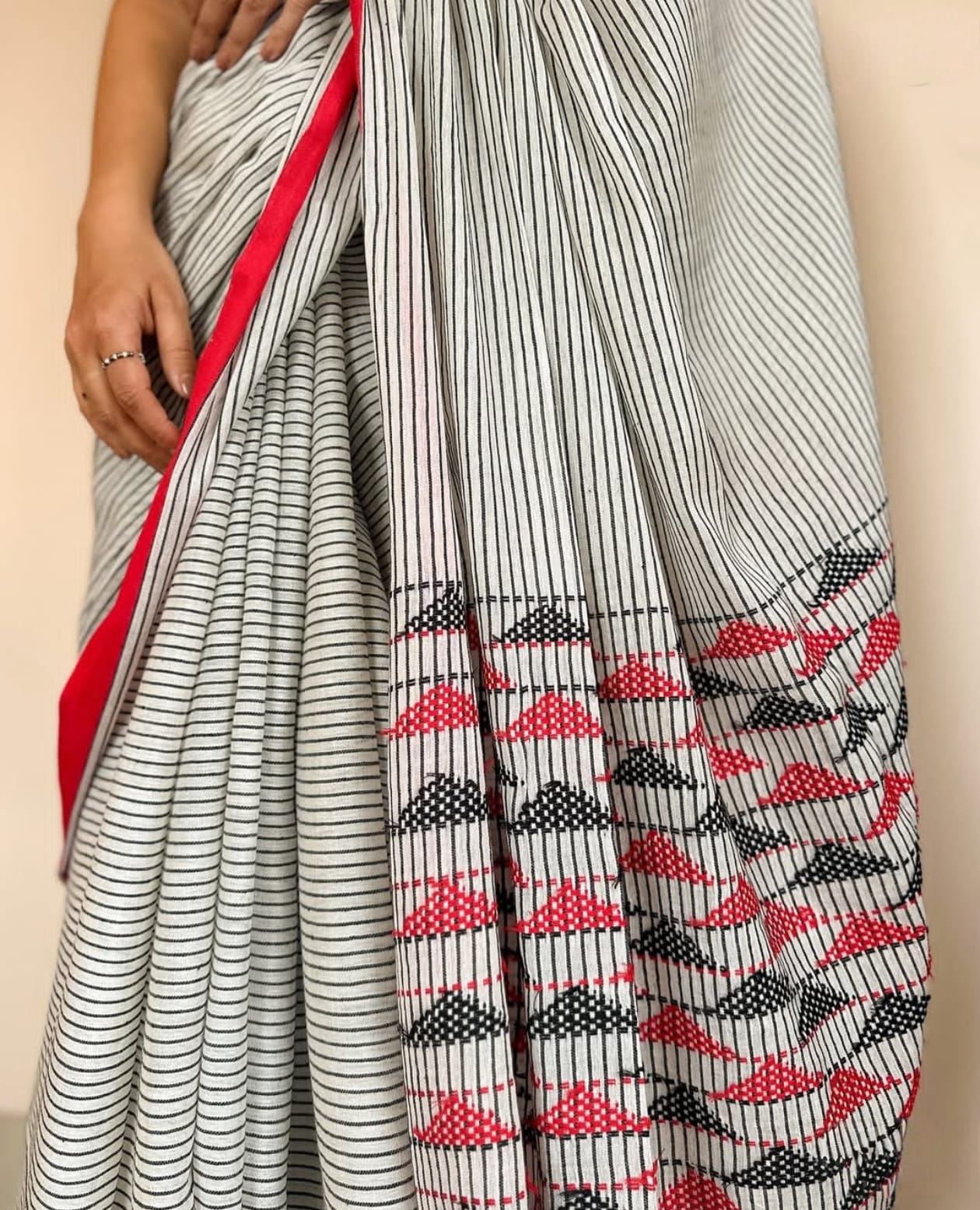 Striped Cotton Saree