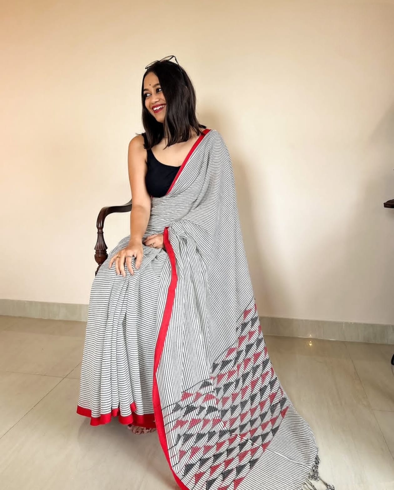 Striped Cotton Saree
