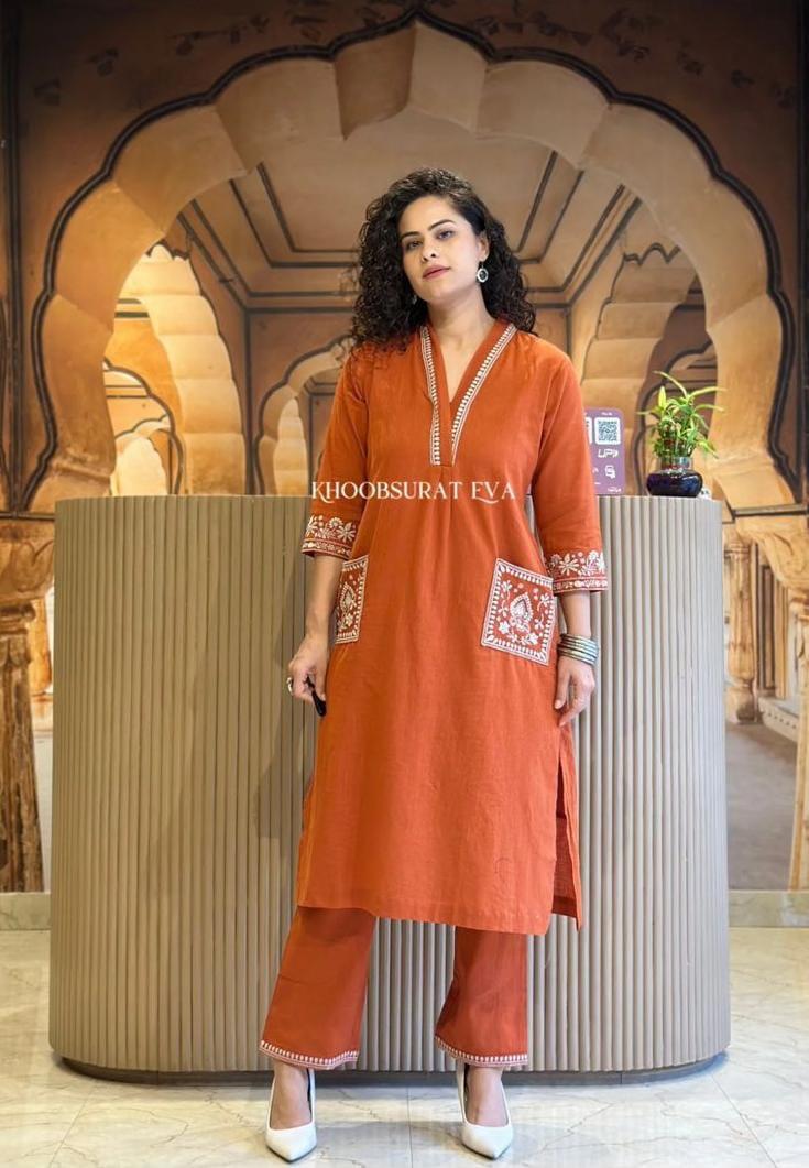 Embroidered Kurta Set