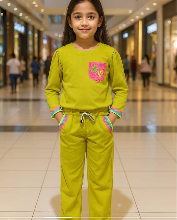 Purple Kids Tracksuit Set