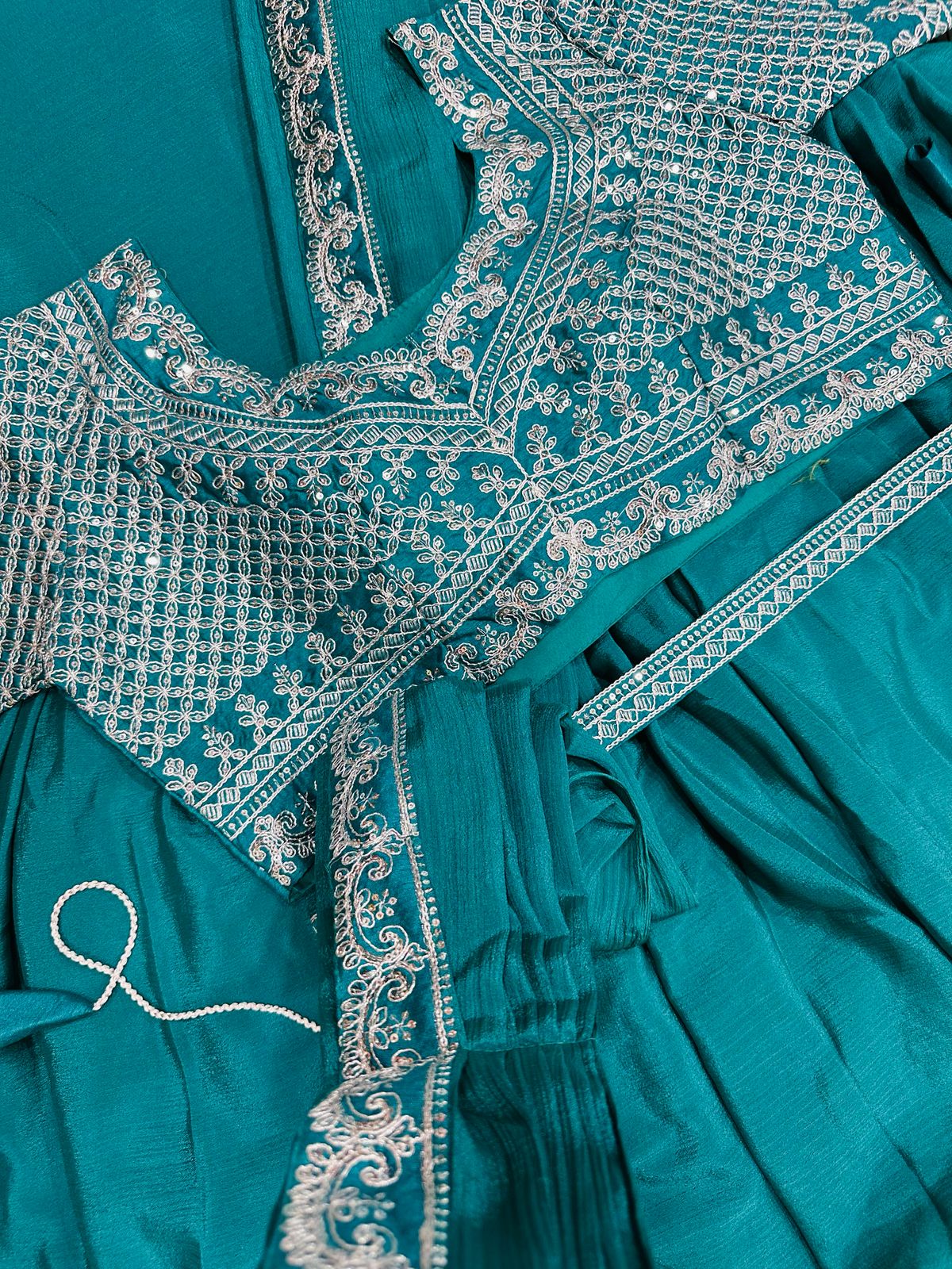 Purple Embroidered Saree