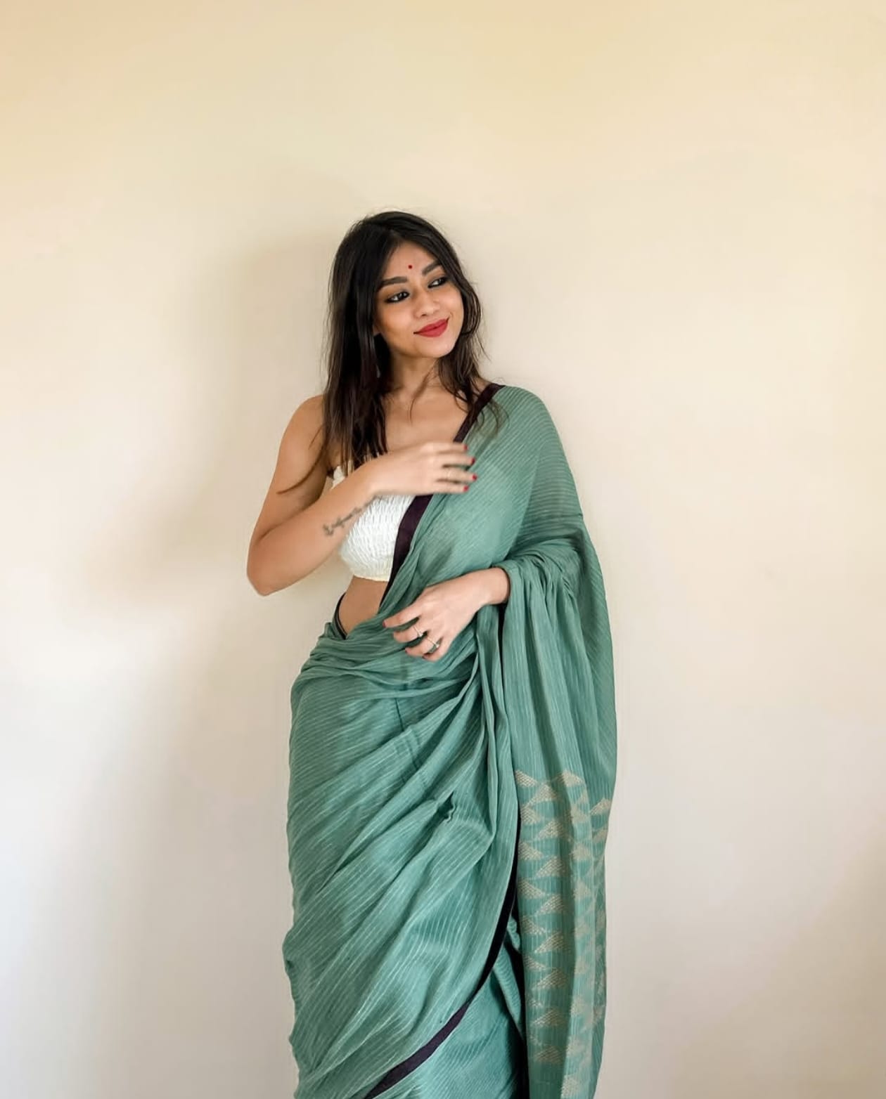 Striped Cotton Saree