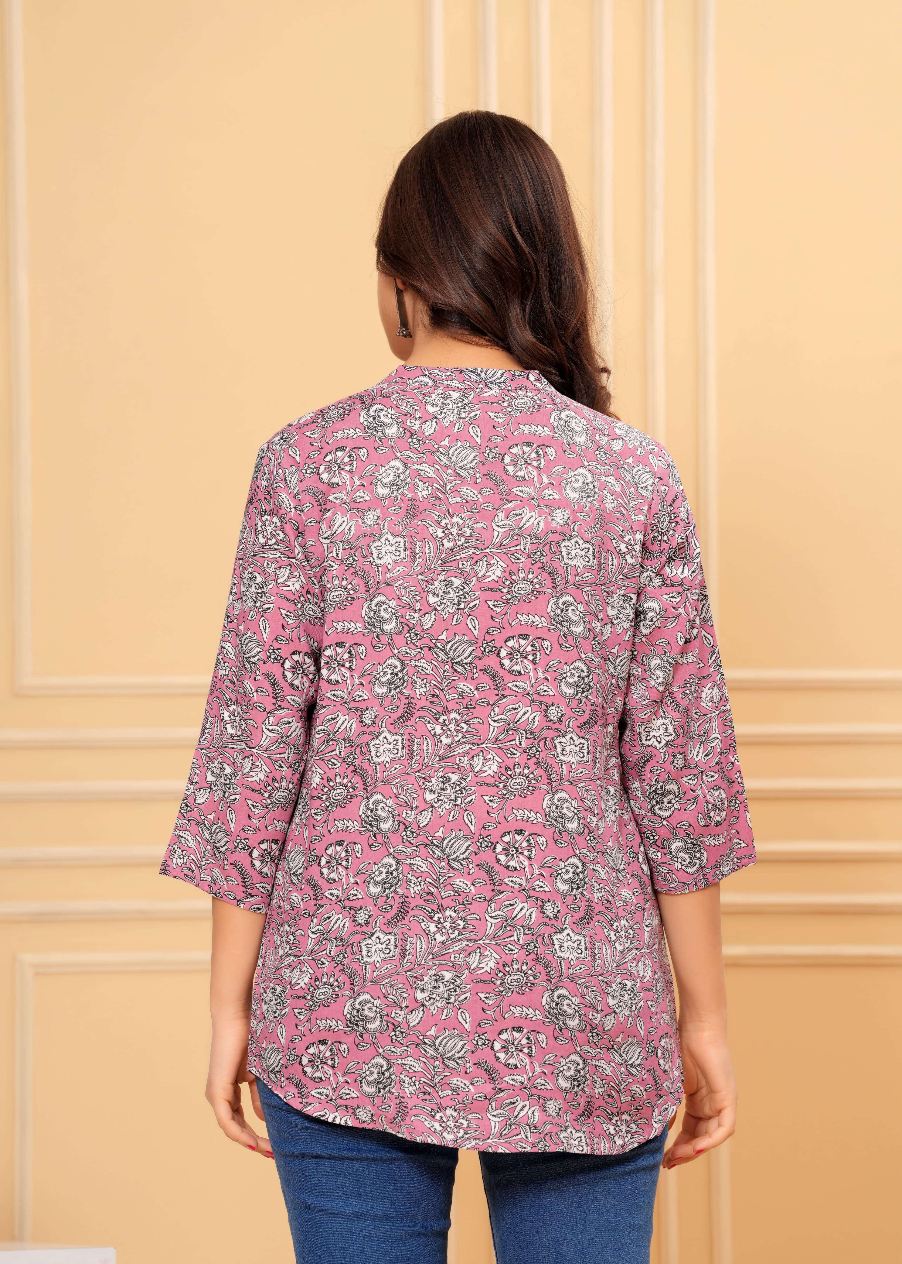 Floral Printed Tunic Top