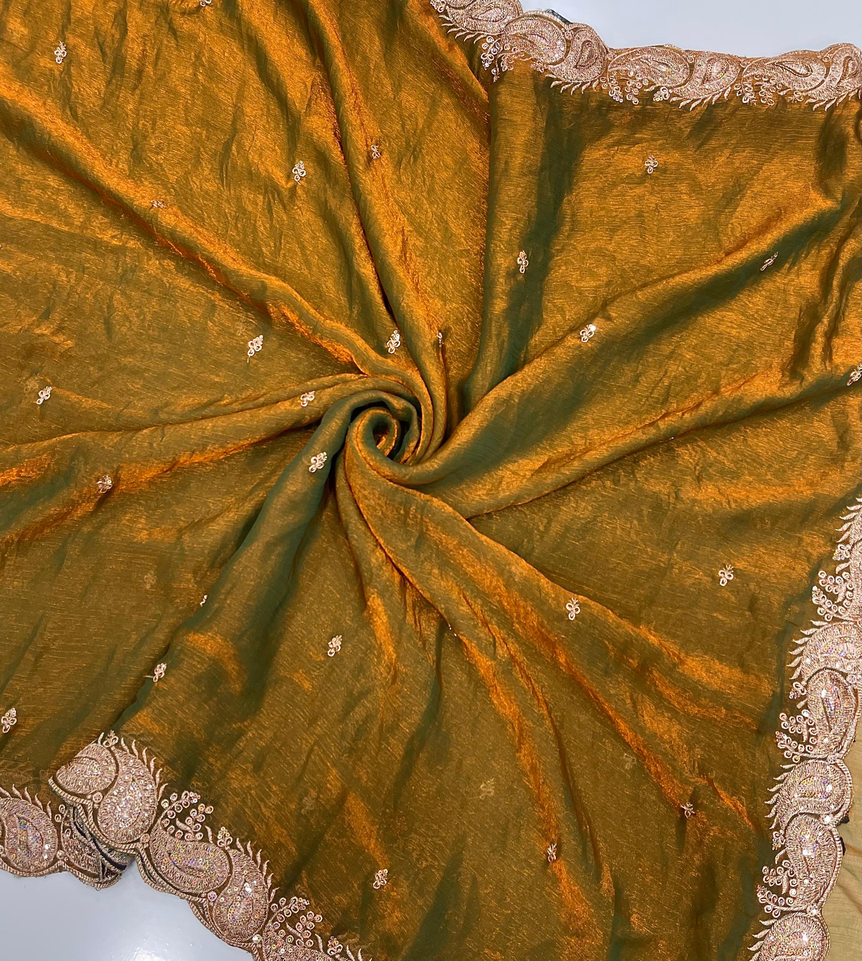 Embroidered Silk Saree