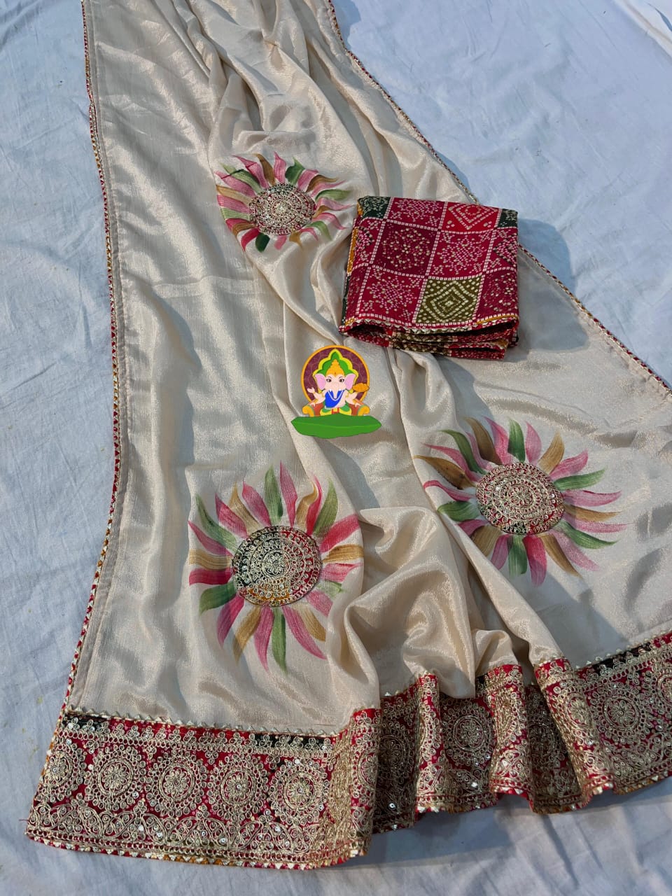 Purple Designer Saree