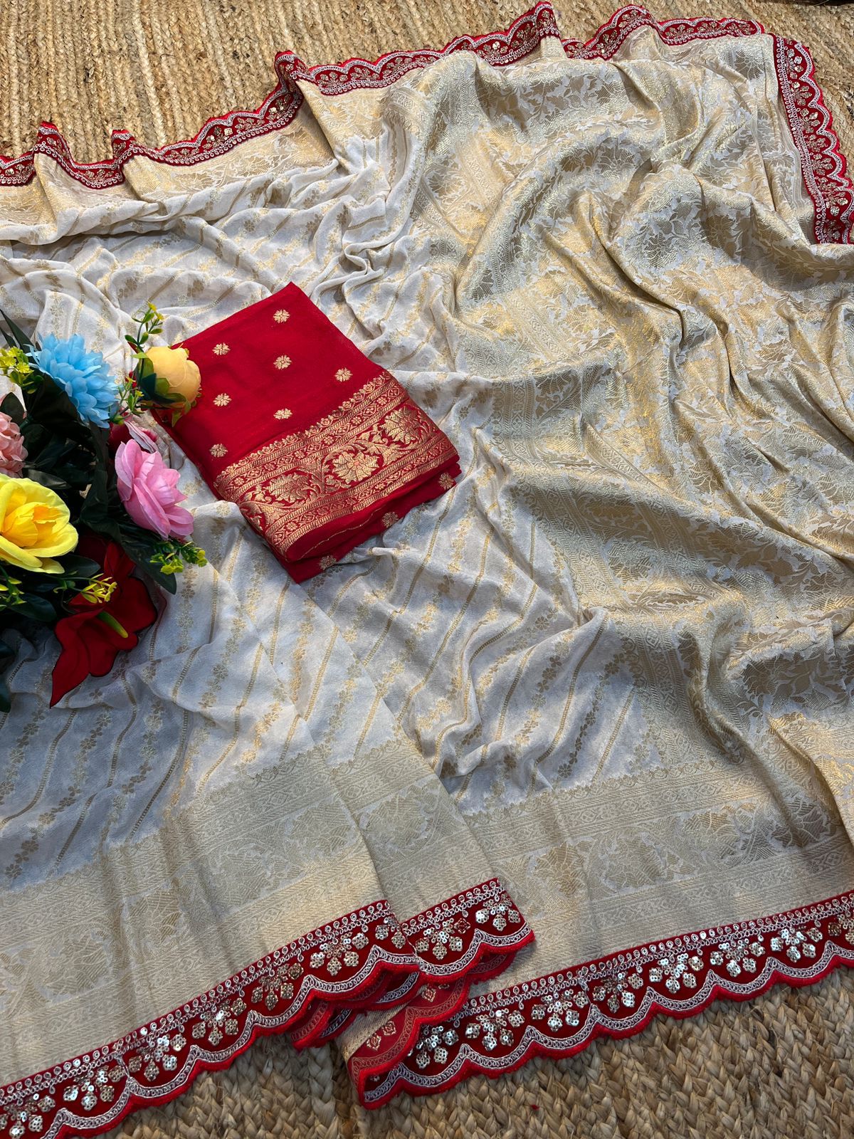 Elegant Embroidered Sarees