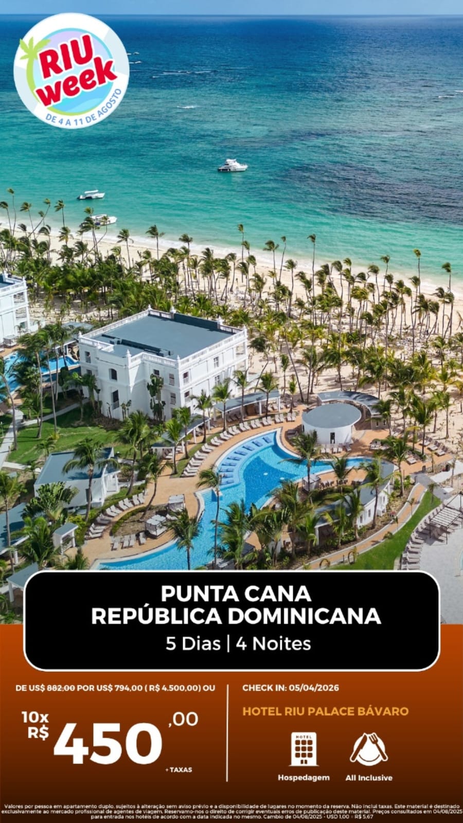 Pacote de viagem para Punta Cana