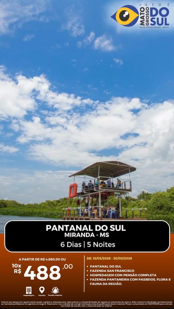 Pacote Pantanal do Sul - Impressionante!!