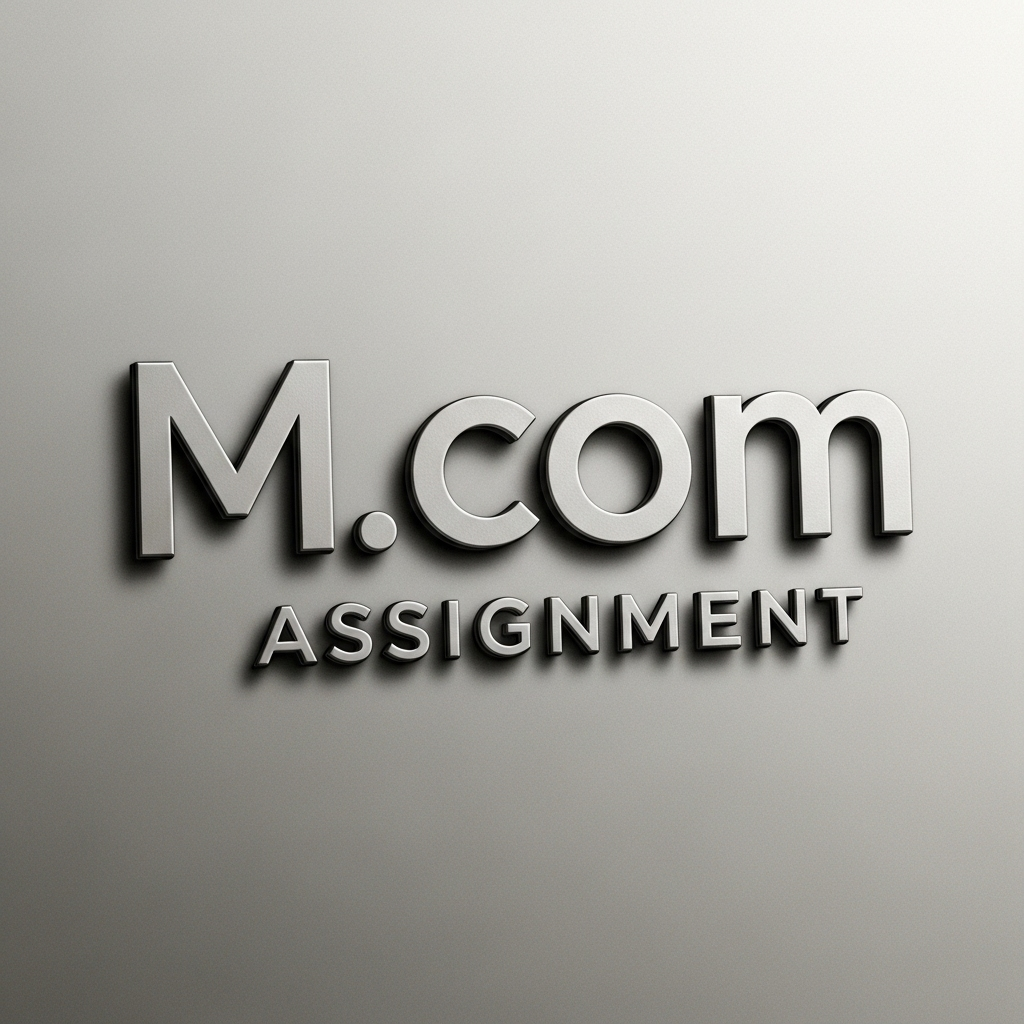 M.Com Assignment