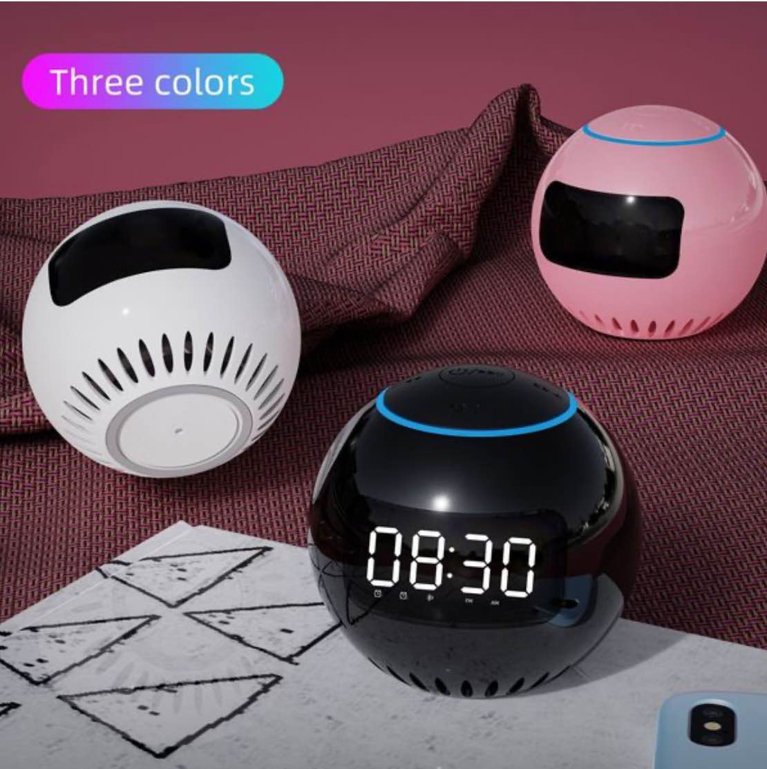 A20 Bluetooth Alarm Clock Speaker LED Display Wireless Speaker V5.0