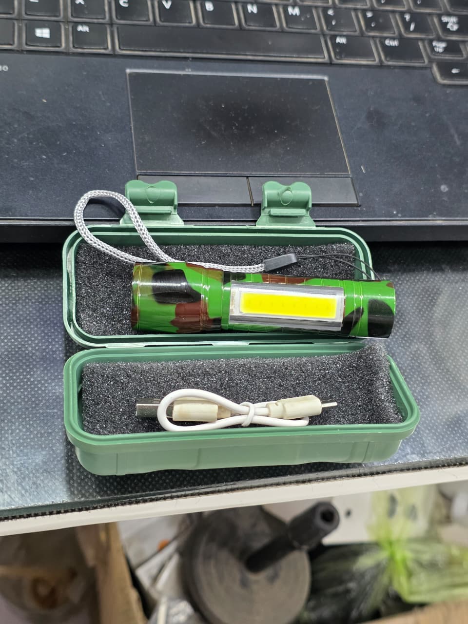 Commando Mini Metal Body Torch Price in Pakistan | XPE COB Rechargeable Flashlight