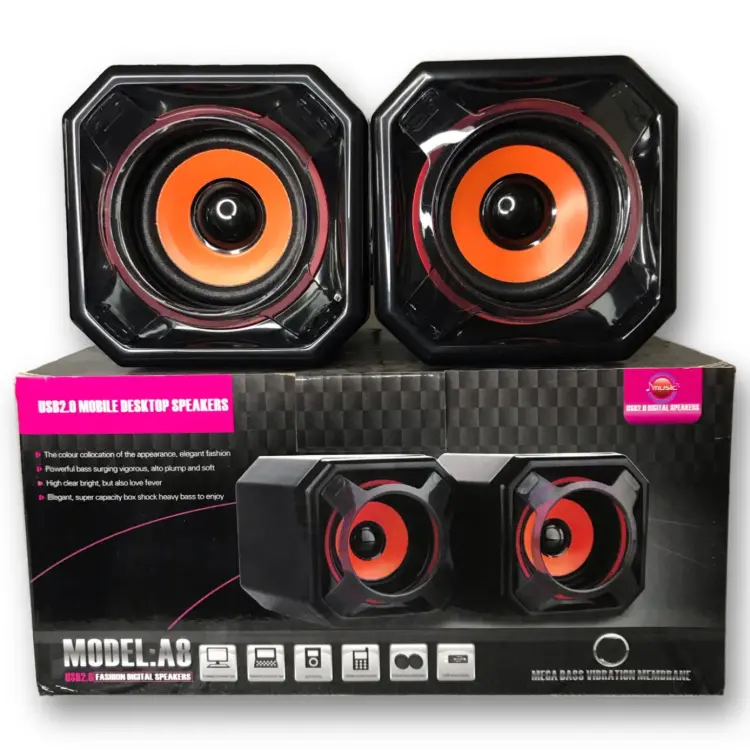 A8 USB 2.0 Mobile & Computer Speakers Price in Pakistan | Best Budget Desktop Speakers